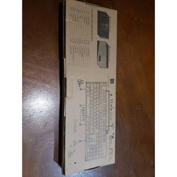 SkyTech Gaming Keyboard K-1000 Rainbow Backlight Breathing Effect Like New - Picture 9 of 9